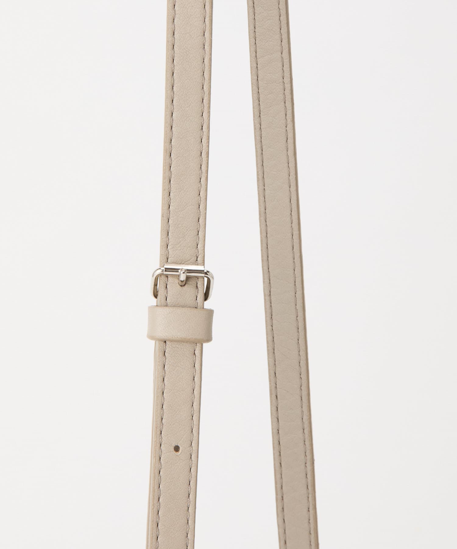 Russet [chi project] 4-way drawstring shoulder bag GrayBeige
